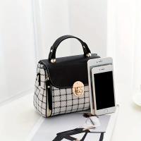 Bolso de Hombro de Lujo para Mujer Nuevo Diseño de Cuero PU Bolso Cruzado de Estilo Mensajero con Patrón a Cuadros para Mujer Bolso de Mano de Moda - details 8