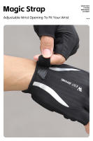 WEST BIKING-guantes de ciclismo para hombre y mujer, de medio dedo, con absorción de impacto, equipo deportivo para bicicleta de carretera - details 9