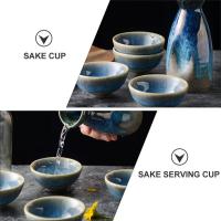 Juego de Sake japonés, tazas de cerámica, taza de servicio tradicional, botella de Japón, olla de Saki, decantador Winehot, juego de calentadores - details 2