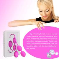 1 Juego de vibrador inteligente de silicona seguro Kegel Ball Ben Wa Ball Vagina apretar máquina de ejercicio juguete sexual para mujeres Kegel pesas bola - details 3