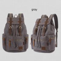 Mochilas de lona vintage para hombre y mujer, bolsos de viaje informales para estudiantes, senderismo, viaje, Camping, Mochila Masculina - details 7