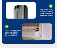 BOOMJOY Mini Fregona 4 Piezas, Paño de Repuesto, Ventana de Vidrio, Herramientas de Limpieza - details 15