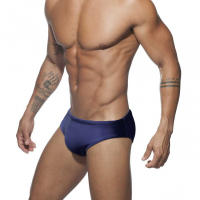 Jessborn pantalones cortos de natación para hombre, bañador profesional de color sólido brillante, a la moda, de cintura baja, para entrenamiento en la playa - details 5