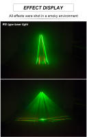 Proyector láser de escáner de línea de haz RGB de doble lente para discoteca, lámpara DMX512, adecuado para discoteca, DJ, fiesta, boda, bar, luz de escenario - details 10