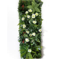 Nuevo 3D 40*120 CM planta Artificial plástico césped pared Fondo Panel de pared flor verde decoración del hogar - details 4