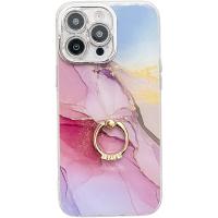 Funda de lujo con marco chapado y pintado de mármol IMD para iPhone 16 Pro Max 15 Pro 14 Pro - details 14