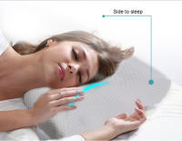 Almohada ortopédica de espuma viscoelástica de 60x35cm, almohadas suaves de rebote lento con memoria, forma de mariposa, relaja el Cervical para adultos - details 5