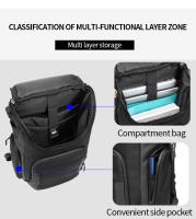 Mochila para Hombres de Gran Capacidad Multifuncional con Múltiples Bolsillos Impermeable Bolsa de Viaje para Negocios Bolsa para Portátil de 15.6 - details 10