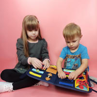 Juguetes Montessori para bebé, tablero ocupado, hebilla de bebé, botón de cremallera, herramienta de entrenamiento con cordones, Juego de desarrollo sensorial para niños pequeños - details 7
