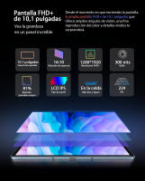 Blackview Tab 13 Tablet Android 12, Helio G85 Octa Core 6GB+128GB SIMo Tablets Pad 7280mAh, 10.1'' FHD+ Pantalla Cámaras 13MP - details 15