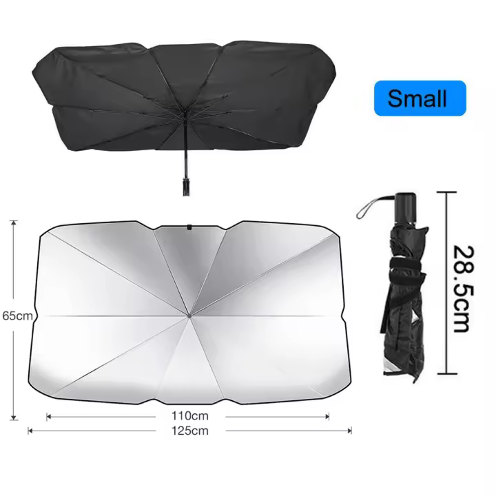 Parasol interior automotriz para coche, cubierta de parabrisas, protección UV, parasol para ventana delantera, paraguas plegable - 1