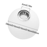 Pantalla de Cristal G9 para lámpara colgante de pared, poste de reemplazo, globo redondo, cubierta de lámpara, soporte de tornillo G9, Blanco esmerilado - details 1