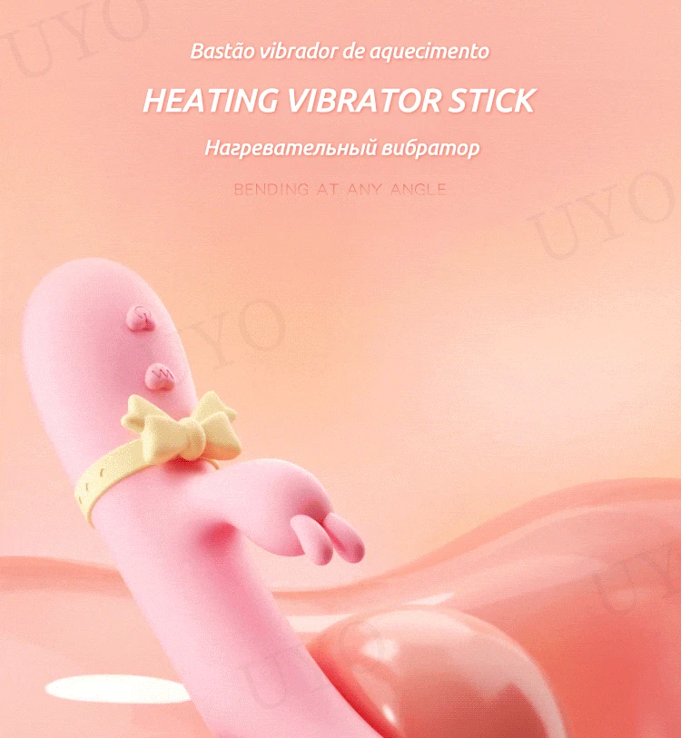 Vibrador para mujer juguete sexual conejo de silicona vibrador USB recargable impermeable estimulador del punto G estimulador del clítoris UYO - details 2