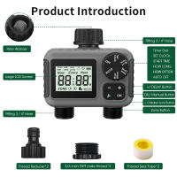 Temporizador de agua de riego automático, pantalla LCD, 2 salidas, dispositivo de riego de jardín, controlador de riego, temporizador de aspersor de rosca de 3/4 pulgadas - details 1