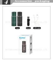 Kemei-Mini afeitadora eléctrica de viaje para hombre, TYPE-C, recargable, lavable, pequeña, portátil, recortadora de barba Original, uso seco y húmedo - details 9