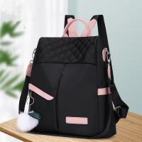 Mochila informal de tela Oxford, bolso escolar de viaje antirrobo, bolso de hombro bidireccional multifuncional - details 7