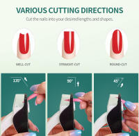 Cortauñas Nailpop, tijeras acrílicas en forma de U para uñas postizas, cortador de bordes de puntas de uñas, manicura con medidor, herramientas de corte precisas - details 5