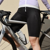 WOSAWE Shorts de Ciclismo para Mujer Cintura Alta, Poliéster, 2 Bolsillos, Acolchado 3D - details 1
