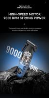 Kemei-cortadora de pelo profesional para hombre, maquinilla de cortar el pelo eléctrica, recargable, inalámbrica, 9000RPM - details 5