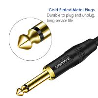 Cable de Guitarra DREMAKE - Cable de Instrumento de 1/4 de Pulgada Recto a en Ángulo Recto - Cable Profesional para Guitarra Eléctrica y Amplificador - details 6