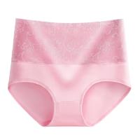 Conjunto de 3 piezas de ropa interior de mujer de jacquard, cintura alta y control abdominal de algodón grande para mujer - details 0