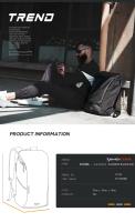 Tangcool-mochila de gran capacidad para hombre y mujer, morral de trabajo diario, de negocios, de acción, 17 pulgadas - details 2