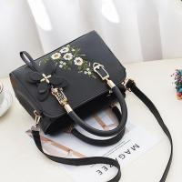 Bolso de mano de gran capacidad para mujer, bandolera de hombro con bordado de marca de moda, Color sólido, diseño de lujo - details 14