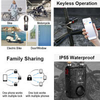 Cerradura de Bicicleta Bluetooth con Alarma Inteligente Control APP Vibración Antirrobo para Motocicleta Bicicleta con Alarma de 110dB - details 4