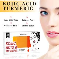 Jabón blanqueador de ácido kójico, Kit de 2 uds hecho a mano, Reduce el punto de drak, melasma, limpieza profunda, brillo de la piel, suave e hidrataizado - details 9