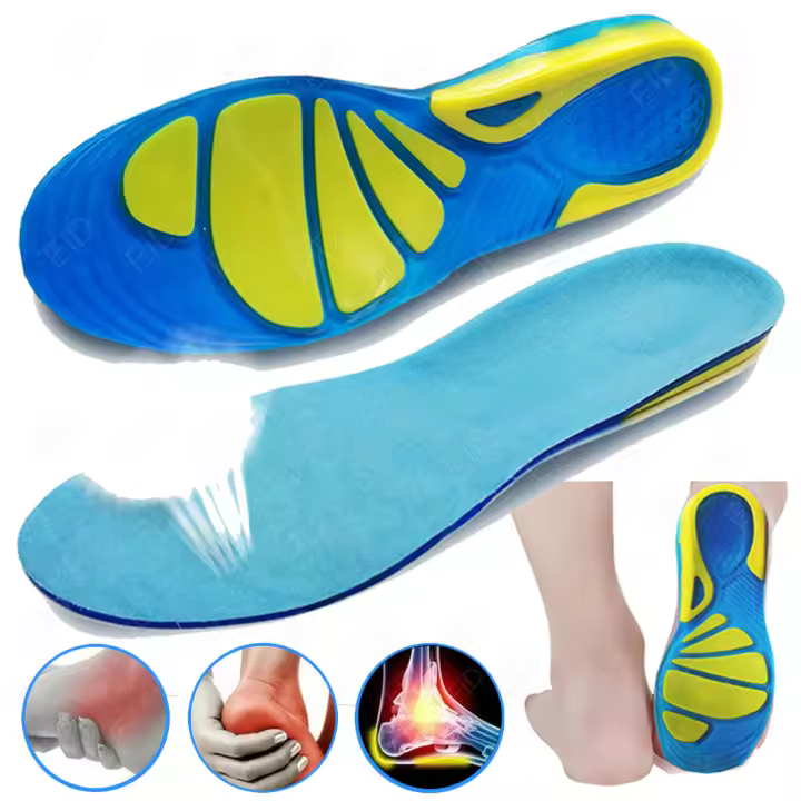 EiD-plantillas de Gel ortopédicas para hombre y mujer, plantillas de silicona, accesorios para zapatos - 1