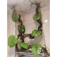 Planta Artificial de 1,75 M, hojas postizas de ratán artesanales, se doblan y cuelgan libremente en la pared para decorar el ratán simulado - details 10