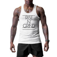 Summer Running Basketball Tight-fitting Gyms Sports Men's Quick-drying Mesh Printed O-neck Vest 2 Colors - details 5