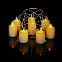2x 4x 6x 7 cm Vela LED sin llama Tealight CR2450 Votivos con pilas para centros de mesa, linterna, decoración navideña, lámpara cálida Luz de ambiente portátil - details 3