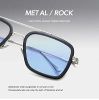 Gafas de Sol Cuadradas Vintage de Metal para Hombres Deportes y Moda - details 6