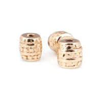 Cuentas de ojo de libélula de latón de Color dorado de 18K con patrón, cuentas espaciadoras de barril de bola redonda, fabricación de joyería, accesorios de pulseras Diy - details 84