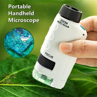 Kids Toys Science Experiment Pocket Microscope Kits 60-120x Educational Mini Handheld Microscope Light Children STEM Toy Gifts - details 6