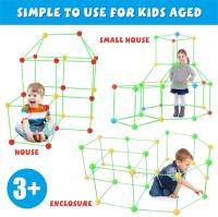 Kids forts building kit Construction Fortress Child Game Tents Fort Build Kid DIY 3D Assemble Tent Toy Gift for Kids - details 3