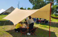 Tarpa Hexagonal de Mariposa Impermeable, Camping al Aire Libre, Sombra de Sol para Turistas, Tienda de Playa - details 3