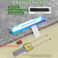 Medidor de humedad de heno MT300H, Detector portátil de humedad de pasto de paja de trigo, analizador de contenido de humedad de 0-84%, higrómetro de doble sonda - details 10