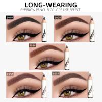 Lápiz de Cejas Impermeable 5 Colores para Mujeres Herramienta de Cosméticos de Belleza para Cuidado de la Piel Facial - details 4
