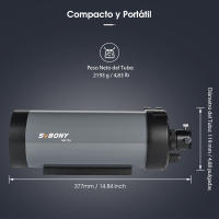 Telescopio Astronómico SVBONY MK105 Maksutov-Cassegrain OTA Reflectividad 99% Revestimientos Dielectricos Para Buena Visión y Aplicaciones Speciales - details 8