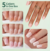Nailpop Sweet Dream Kit de uñas postizas de 5 colores, 140/150 Uds., formas cuadradas de ataúd de almendra, puntas de uñas postizas duraderas de 14/15 tamaños - details 13