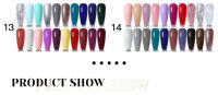 Esmalte de Uñas Semi Permanente Arte Clavo 8ml Kit de Color Rosa Brillo Popular Primavera 24 Colores Variedad de Estilos y Texturas - details 8