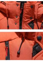 Chaqueta de plumón con capucha para hombre, cálida, gruesa, talla grande - details 6