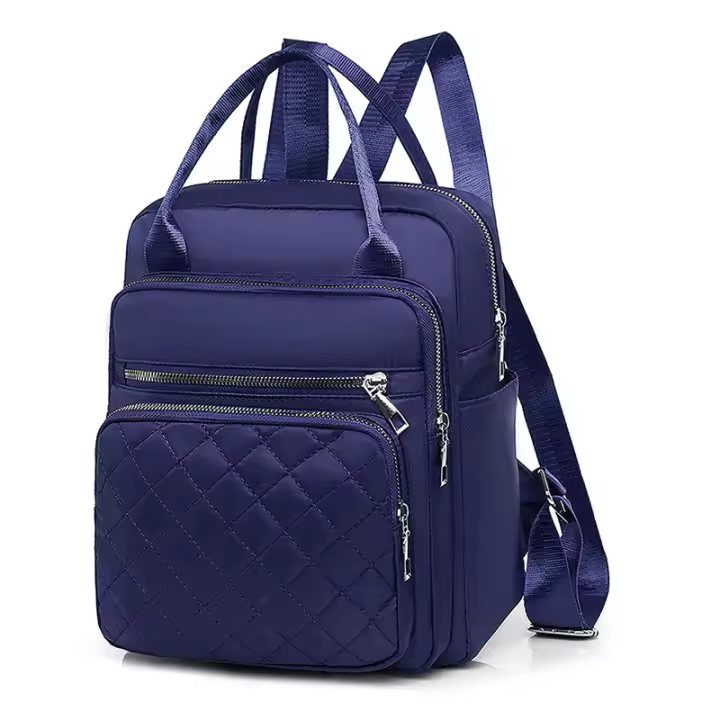 Mochila Oxford impermeable para mujer, bolso de hombro de viaje, Mochila escolar para chicas adolescentes, Color sólido - 1