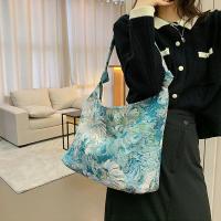 Bolso de hombro de gran capacidad para mujer, bolsos cruzados con pintura al óleo, monederos simples bonitos, bolsos de viaje para mujer, nueva moda - details 1