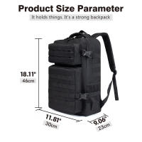 Mochila deportiva de 30L/25L, mochila táctica Molle Pack, bolsa de supervivencia de 3 días, senderismo para hombres/mujeres, entrenamiento táctico, senderismo al aire libre, mochila de senderismo - details 16