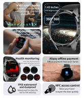 Reloj inteligente deportivo 4 Pro para hombre, pulsera con llamadas, Bluetooth, Pantalla AMOLED HD, monitoreo de salud, novedad de 2024 - details 1