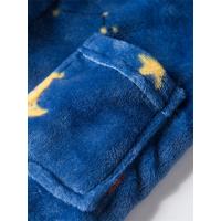 Albornoz de franela para niños, bata con capucha para niños, pijama suave de planta astronauta - details 11