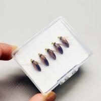 5 uds/10 Uds cabeza de cuentas de latón biónicos Ninfa Scud mosca insecto gusano para trucha pesca de lubina Ninfa cebo para insectos artificiales tamaño del señuelo # 10 - details 7